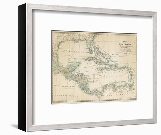 The Caribbean with the West Indies and the Coasts of the United States and the Spanish Possessions-John Blair-Framed Photographic Print