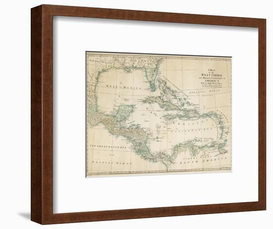 The Caribbean with the West Indies and the Coasts of the United States and the Spanish Possessions-John Blair-Framed Photographic Print