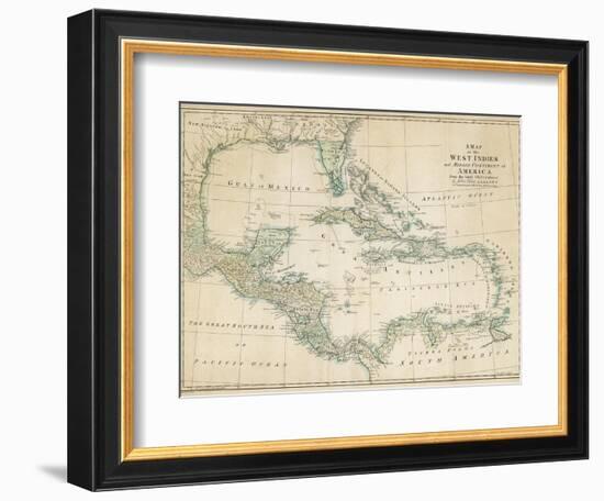 The Caribbean with the West Indies and the Coasts of the United States and the Spanish Possessions-John Blair-Framed Photographic Print