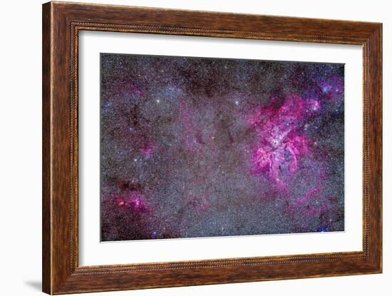 The Carina Nebula and Surrounding Clusters-Stocktrek Images-Framed Photographic Print