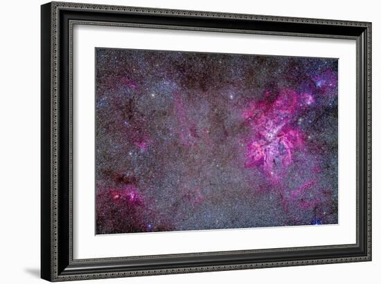 The Carina Nebula and Surrounding Clusters-Stocktrek Images-Framed Photographic Print