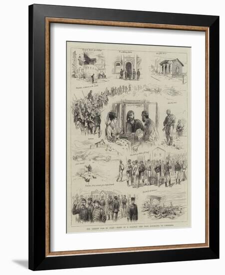 The Carlist War in Spain, Notes of a Railway Trip from Barcelona to Saragossa-null-Framed Giclee Print