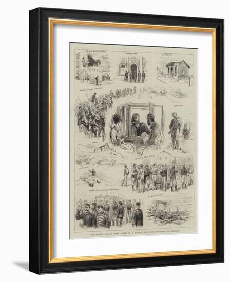 The Carlist War in Spain, Notes of a Railway Trip from Barcelona to Saragossa-null-Framed Giclee Print