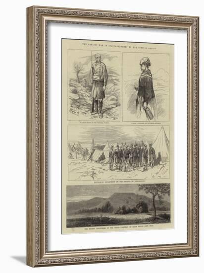 The Carlist War in Spain-Alfred Chantrey Corbould-Framed Giclee Print