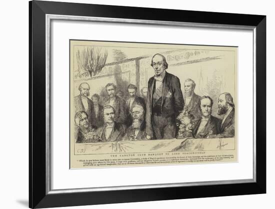 The Carlton Club Banquet to Lord Beaconsfield-Godefroy Durand-Framed Giclee Print