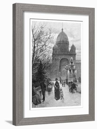 The Carlton Gardens, Melbourne, 1886-WJ Smedley-Framed Giclee Print