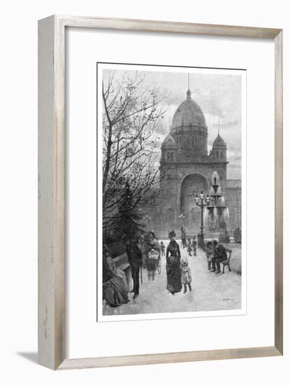 The Carlton Gardens, Melbourne, 1886-WJ Smedley-Framed Giclee Print