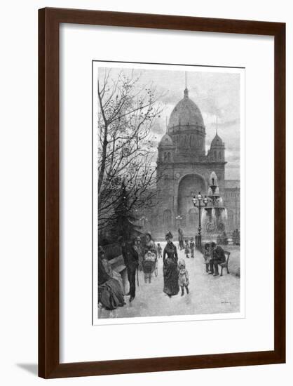 The Carlton Gardens, Melbourne, 1886-WJ Smedley-Framed Giclee Print