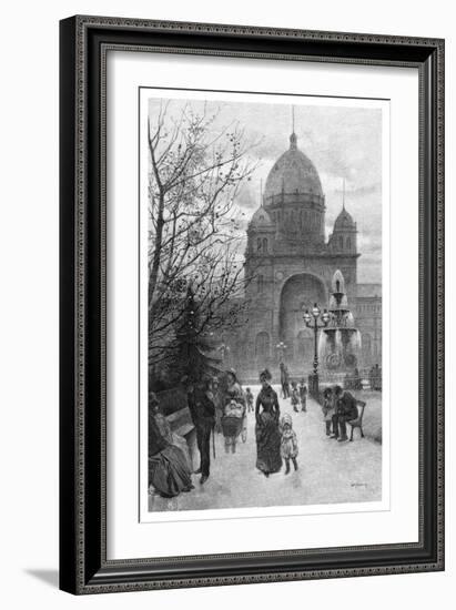 The Carlton Gardens, Melbourne, 1886-WJ Smedley-Framed Giclee Print