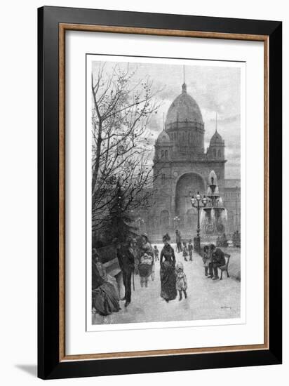 The Carlton Gardens, Melbourne, 1886-WJ Smedley-Framed Premium Giclee Print