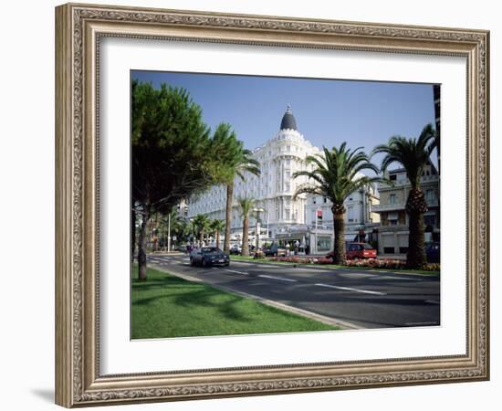 The Carlton Hotel, Viewed from the Croisette, Cannes, Provence, France-Ruth Tomlinson-Framed Photographic Print