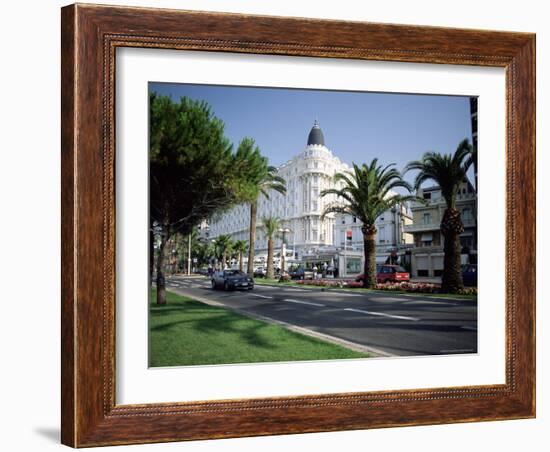 The Carlton Hotel, Viewed from the Croisette, Cannes, Provence, France-Ruth Tomlinson-Framed Photographic Print