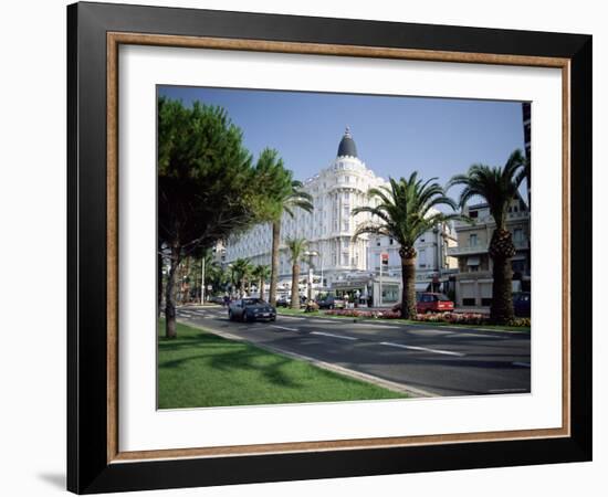 The Carlton Hotel, Viewed from the Croisette, Cannes, Provence, France-Ruth Tomlinson-Framed Photographic Print