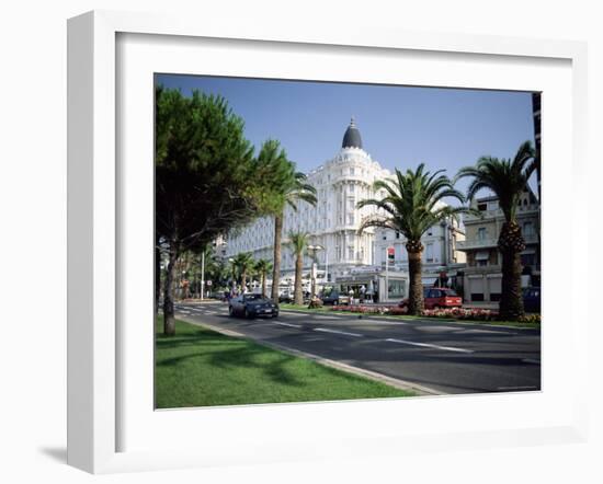 The Carlton Hotel, Viewed from the Croisette, Cannes, Provence, France-Ruth Tomlinson-Framed Photographic Print