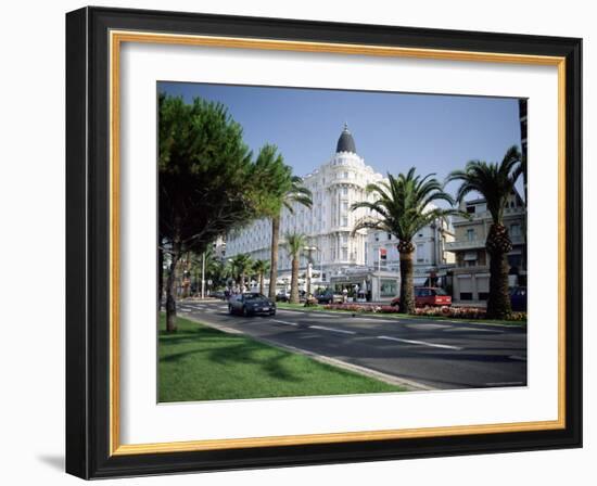 The Carlton Hotel, Viewed from the Croisette, Cannes, Provence, France-Ruth Tomlinson-Framed Photographic Print