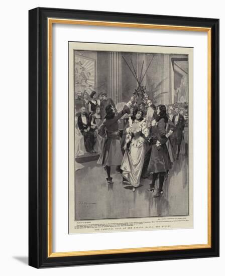 The Carnival Ball at the Palace, Malta, the Minuet-Frederic De Haenen-Framed Giclee Print