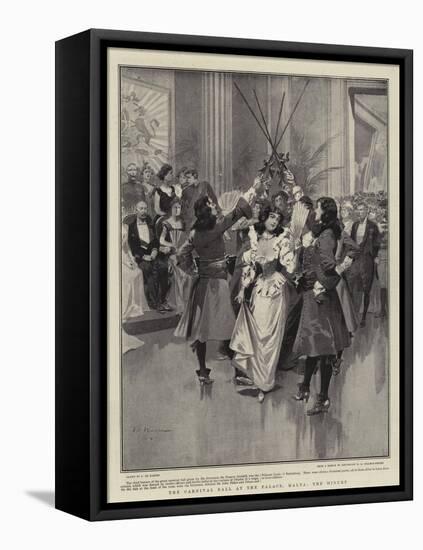 The Carnival Ball at the Palace, Malta, the Minuet-Frederic De Haenen-Framed Premier Image Canvas