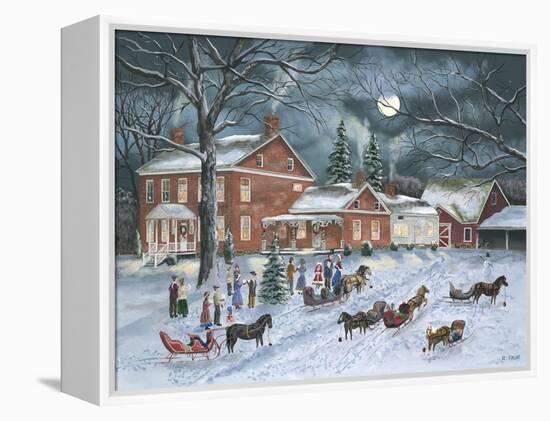 The Carolers Gather-Bob Fair-Framed Premier Image Canvas