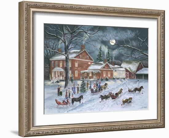 The Carolers Gather-Bob Fair-Framed Giclee Print