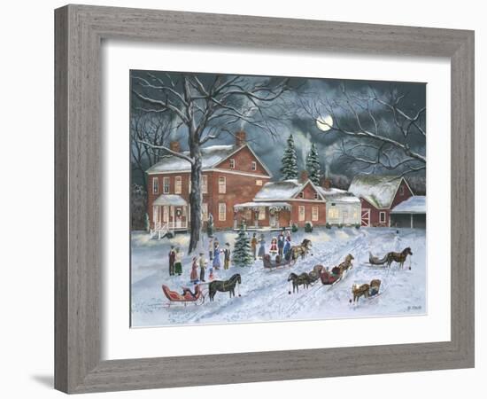 The Carolers Gather-Bob Fair-Framed Giclee Print