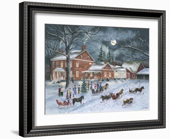 The Carolers Gather-Bob Fair-Framed Giclee Print