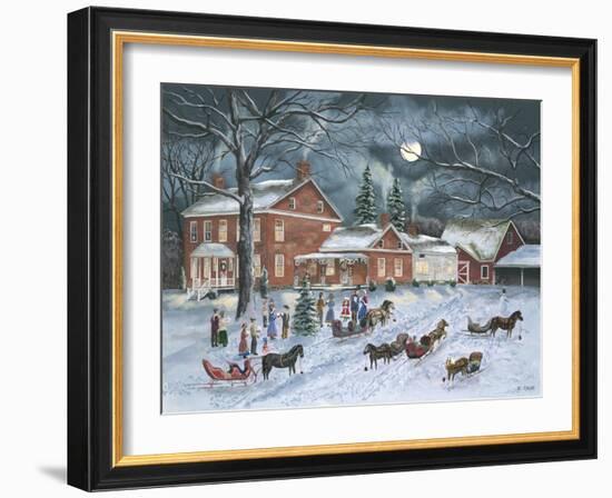 The Carolers Gather-Bob Fair-Framed Giclee Print