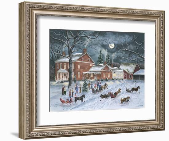 The Carolers Gather-Bob Fair-Framed Premium Giclee Print