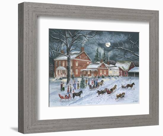 The Carolers Gather-Bob Fair-Framed Premium Giclee Print