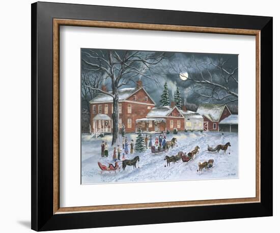 The Carolers Gather-Bob Fair-Framed Premium Giclee Print