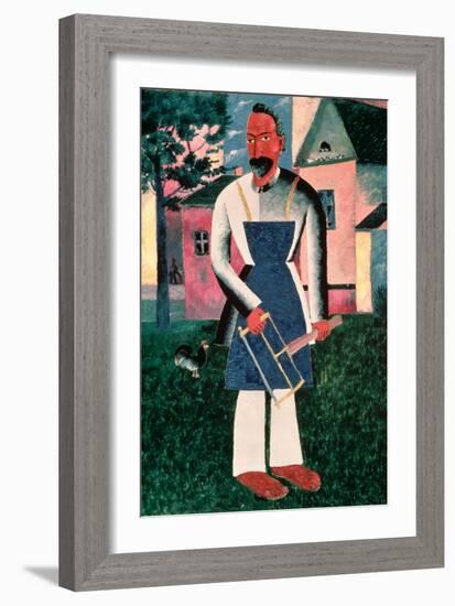 The Carpenter III, 1910-Kasimir Malevich-Framed Giclee Print