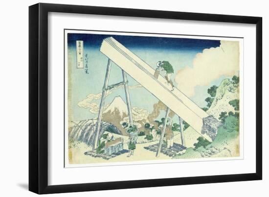 The Carpenters, 1729-Katsushika Hokusai-Framed Giclee Print