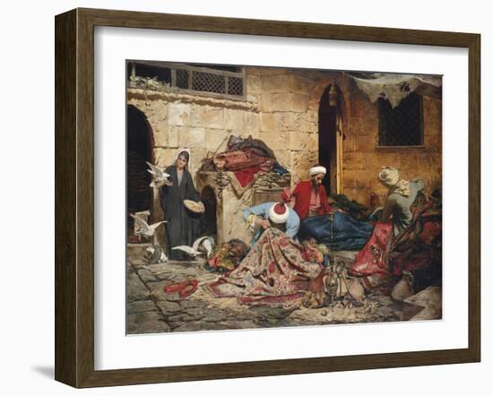 The Carpet Menders, 1883-Rudolf Der G. Swoboda-Framed Giclee Print