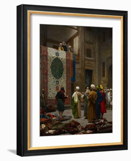 The Carpet Merchant, C.1887-Jean Leon Gerome-Framed Giclee Print