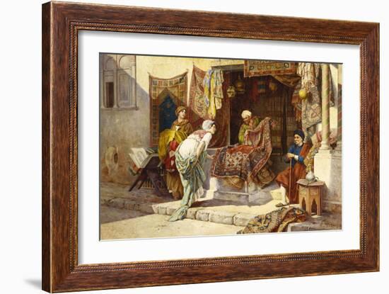 The Carpet Merchant-F. Ballesio-Framed Giclee Print