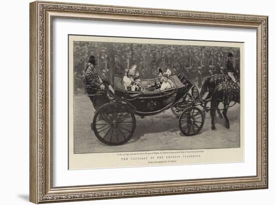 The Carriage of the Empress Frederick-null-Framed Giclee Print