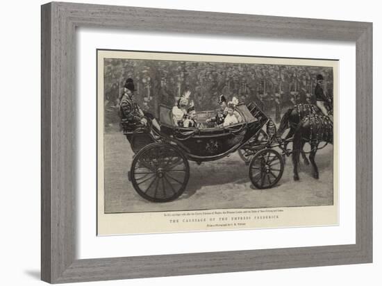 The Carriage of the Empress Frederick-null-Framed Giclee Print