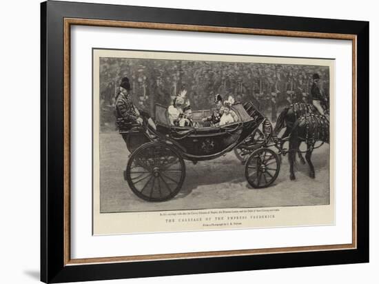 The Carriage of the Empress Frederick-null-Framed Giclee Print