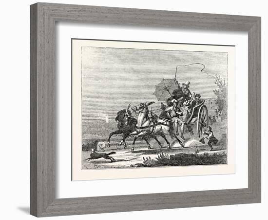 The Carriages of Naples: the Neapolitan Calesso-null-Framed Giclee Print