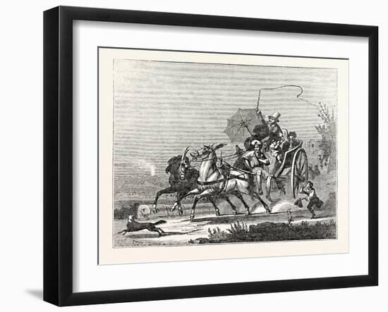 The Carriages of Naples: the Neapolitan Calesso-null-Framed Giclee Print