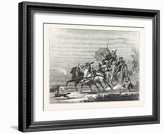 The Carriages of Naples: the Neapolitan Calesso-null-Framed Giclee Print