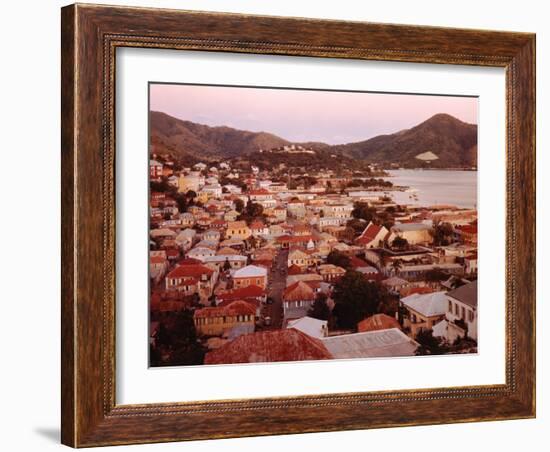 The Carribean: Low Aerials of Charlotte Amalie Capital of St Thomas-Eliot Elisofon-Framed Photographic Print