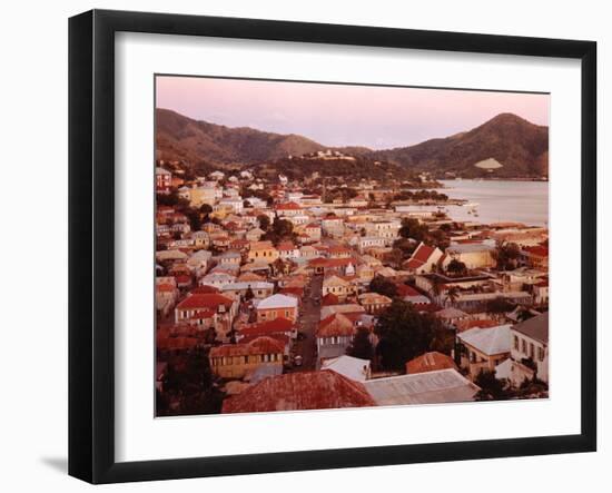 The Carribean: Low Aerials of Charlotte Amalie Capital of St Thomas-Eliot Elisofon-Framed Photographic Print