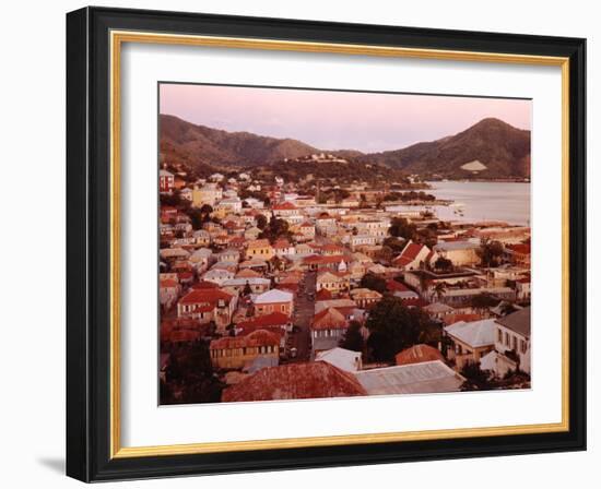 The Carribean: Low Aerials of Charlotte Amalie Capital of St Thomas-Eliot Elisofon-Framed Photographic Print