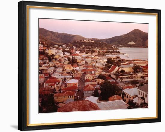 The Carribean: Low Aerials of Charlotte Amalie Capital of St Thomas-Eliot Elisofon-Framed Photographic Print