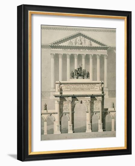 The Carrousel Triumphal Arch-null-Framed Giclee Print