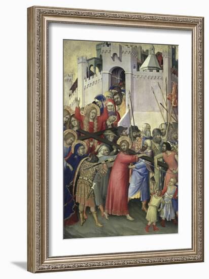 The Carrying of the Cross, c.1336-42-Simone Martini-Framed Giclee Print