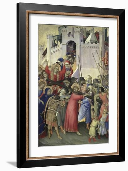 The Carrying of the Cross, c.1336-42-Simone Martini-Framed Giclee Print