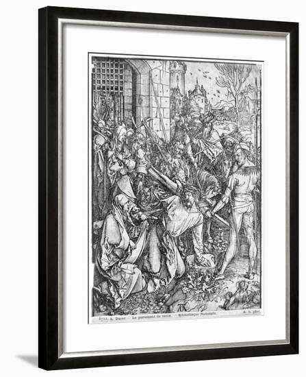 The Carrying of the Cross-Albrecht Dürer-Framed Giclee Print