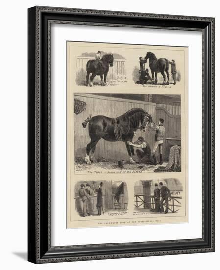 The Cart-Horse Show at the Agricultural Hall-John Charles Dollman-Framed Giclee Print