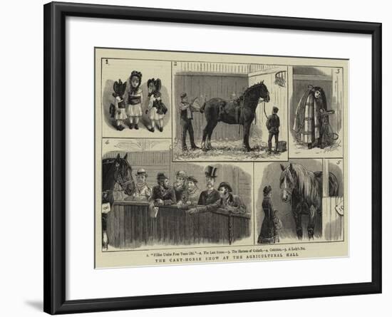 The Cart-Horse Show at the Agricultural Hall-null-Framed Giclee Print